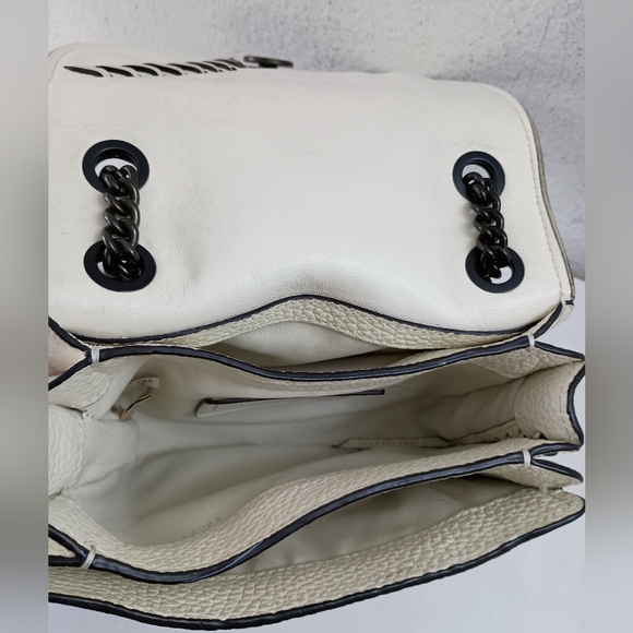 Coach Rip n Repair Shadow Crossbody 36976 Parchment Leather, Black Copper in EUC - Picture 12 of 12